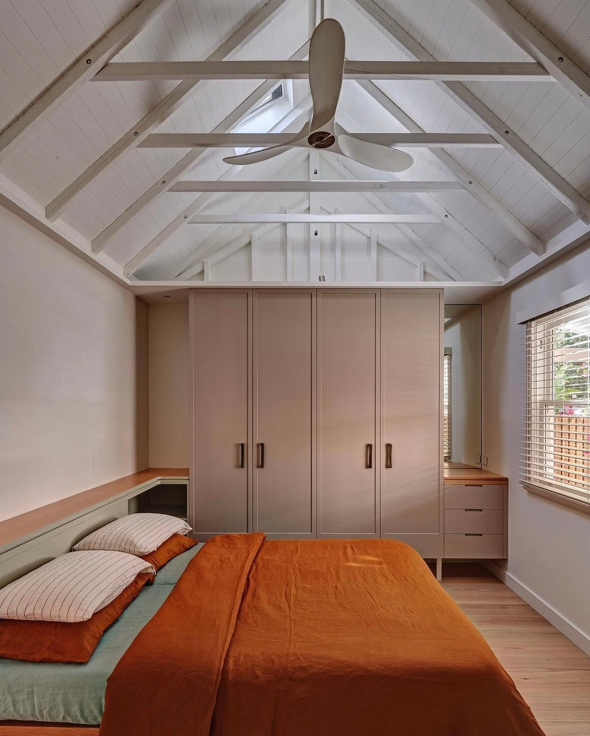 Beach Houses Australia's joinery featuring Handle & Kate Clovelly 220mm in Oyster, a sheer grey/brown gloss glaze.